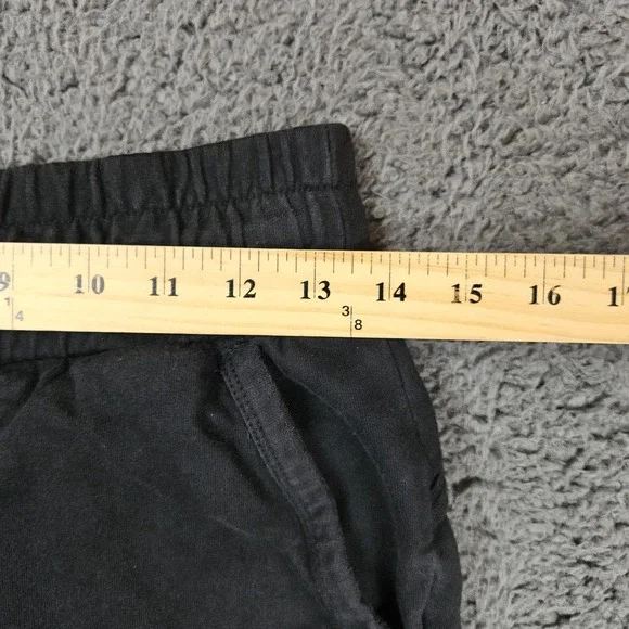 Gymshark Shorts Womens Small Black Athletic Drawstring Curved Hem Sporty Minimal - Picture 2 of 7